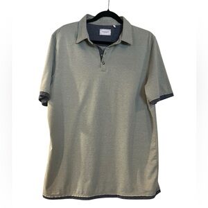 7 Diamonds Men's Green Polo Shirt Size Large
